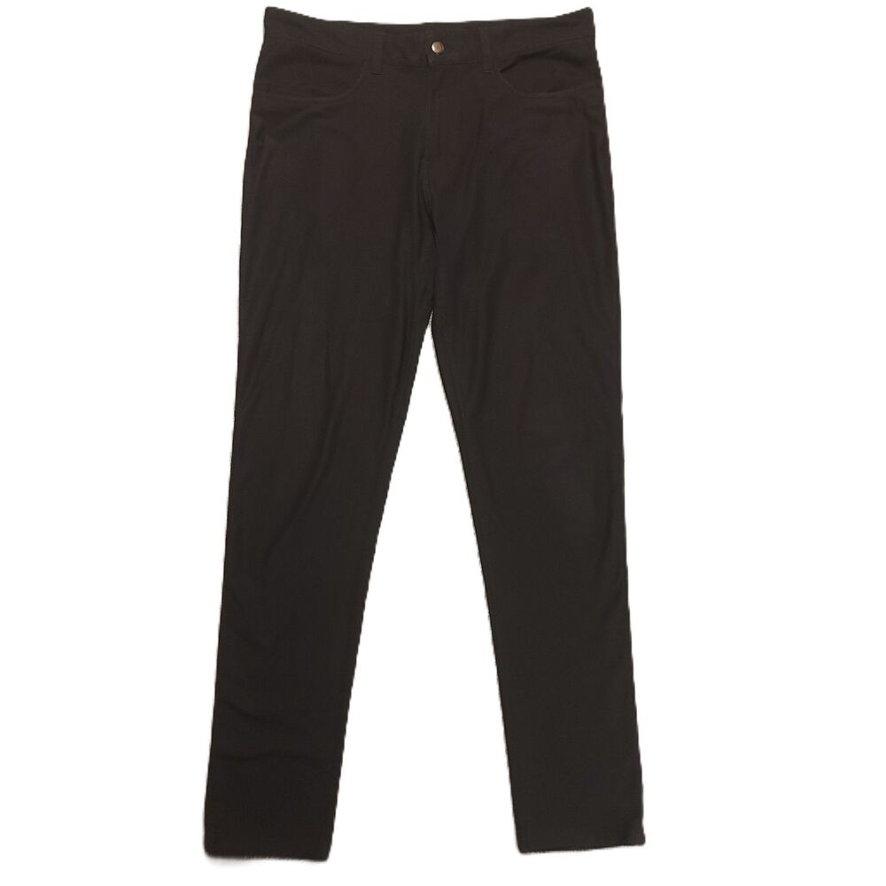 Burnside Men’s 32  (Fits 34x32) Pants Golf Performance Black Stretch Trousers